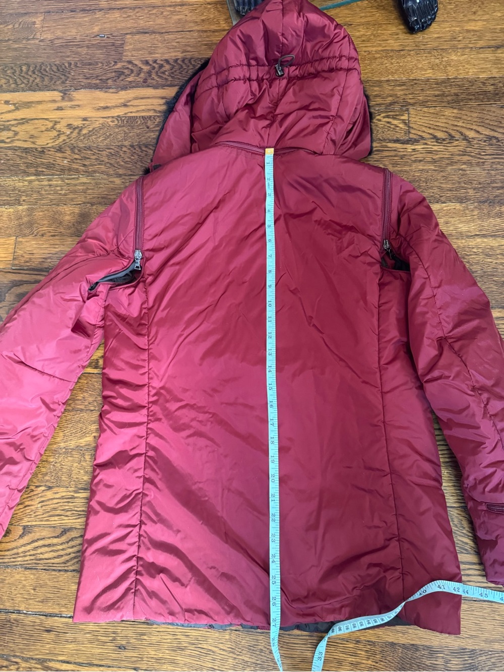 Prada red parka jacket with hood - Picture 14 of 16